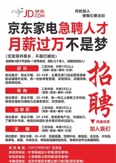 招家电销售导购