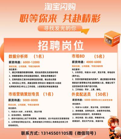 上栗招骑手 芦溪招市场BD